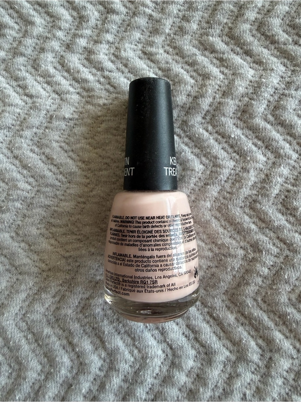 Salon Perfect Keratin Treatment Nail Polish 150 Ballerina Slippers Nude Pink - Picture 5 of 6